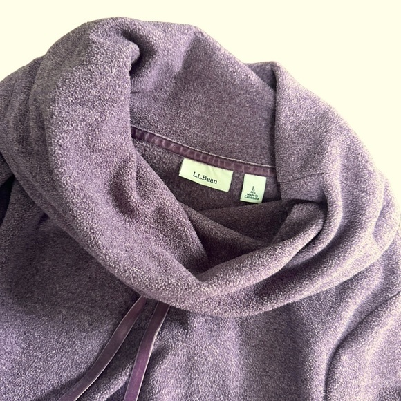 L.L. Bean Women's Cowl Neck Pullover Sweatshirt Jersey, size Large - Picture 4 of 9